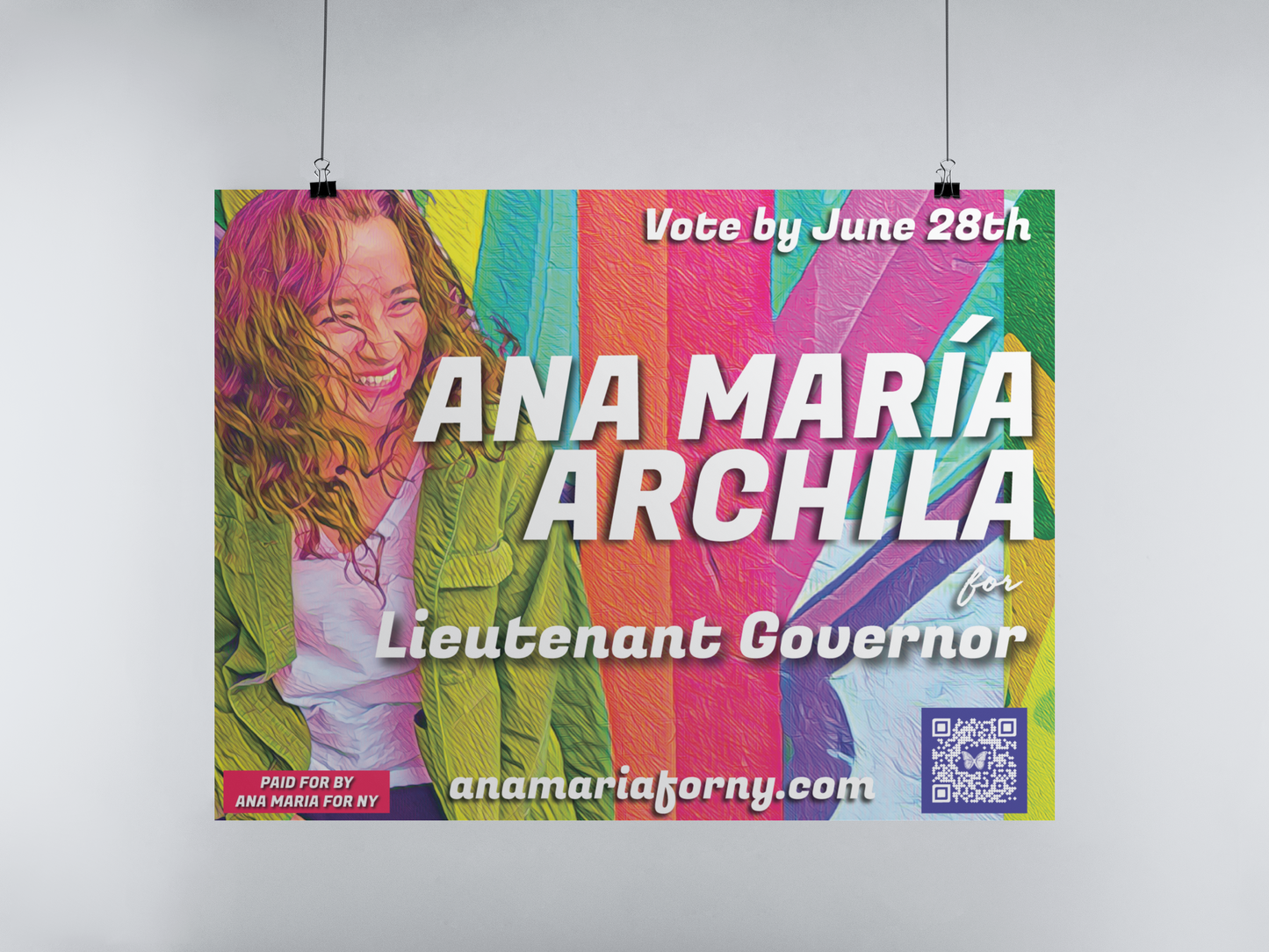 Ana Maria for NY | 11" x 17" Double-Sided Poster